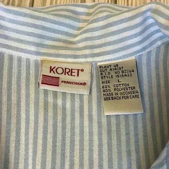 90’s Floral Cottagecore Koret Button Up shirt - Picture 4 of 7